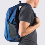 camera Backpacks PhotoHatchback BP 250 AW II Blue Model Side SQ LP36958 PWW