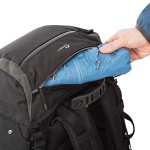 Removable backpack lid/waistbelt with roomy pocket